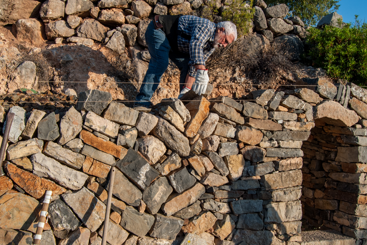 El Priorat. J. M. Masip Cateri, murailler. Photographie: Júlia Viejobueno